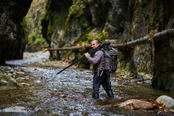 istock Professional nature photographer in the gorge 866807082