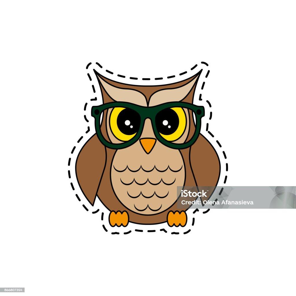 Cú Đeo Kính Hình Minh Họa Vector Hình minh họa Sẵn có - Tải xuống ...