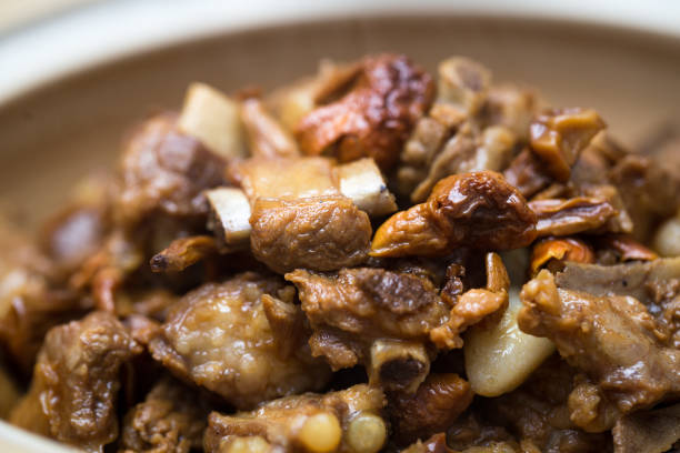 istock pork rib braised with mush room and soy sauce 866823310