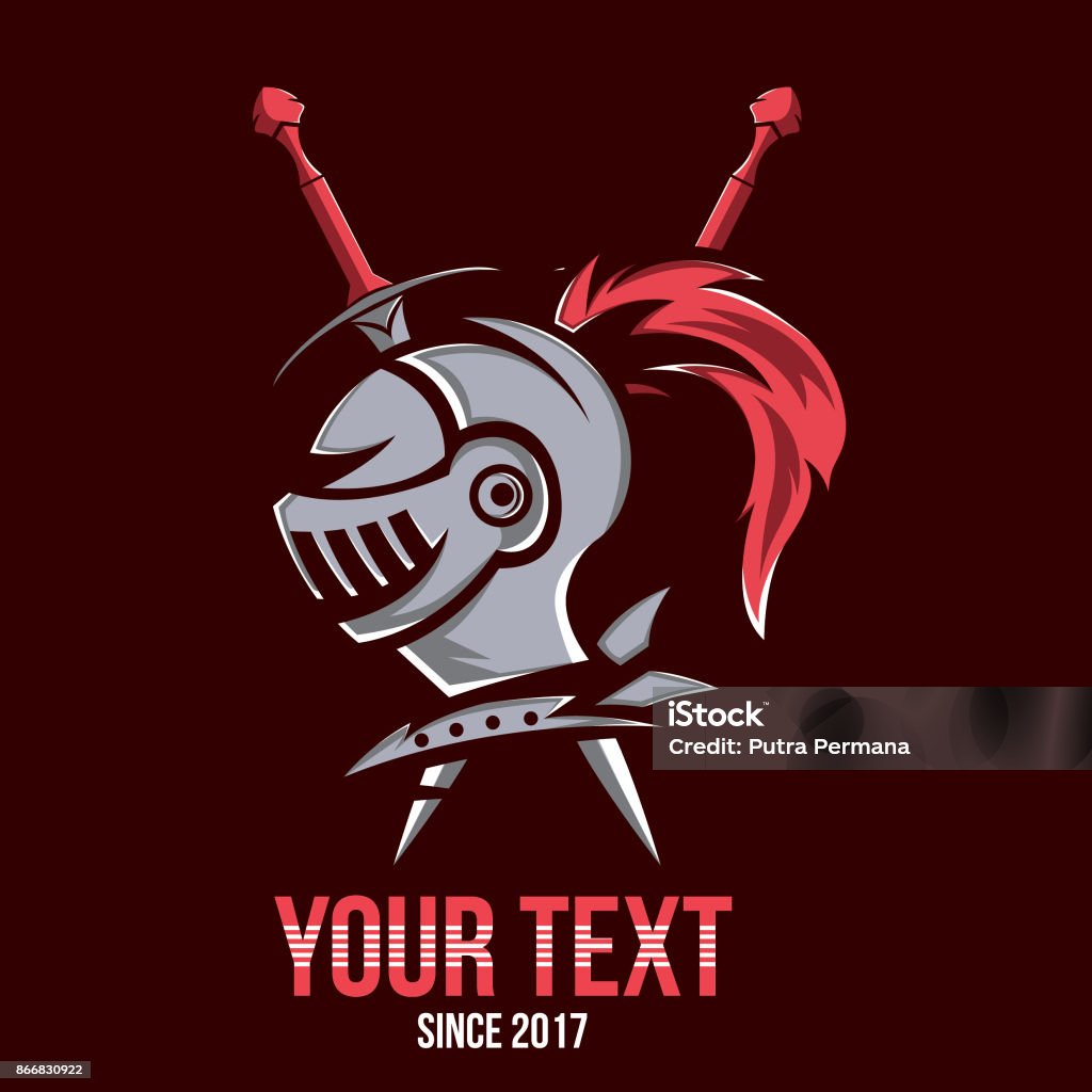 Knight Desgin The Knight Design Template Stock Illustration - Download Image Now ...