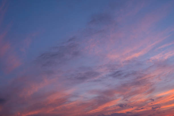 istock Amazing sunset sky with clouds. Bright colours sunset sky background 866837586