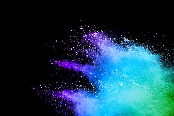 istock Splash of colorful powder over black background. 866841882