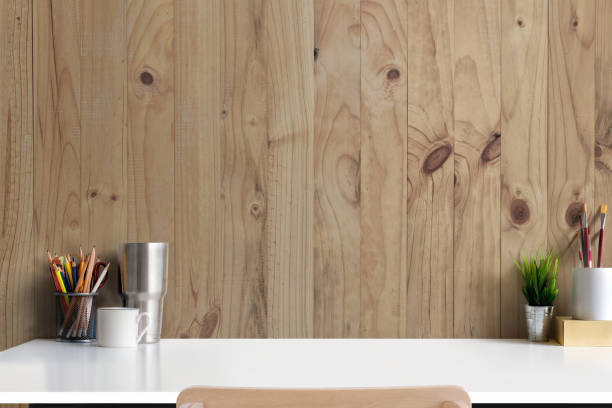 istock Stylish workplace mockup. Stylish workspace with supplies. desk space concept. 866842036