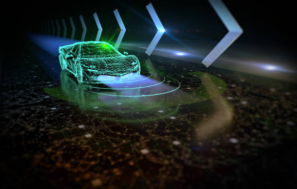 istock Driverless autopilot, autonomous vehicle 866849750
