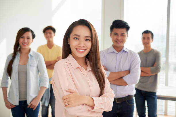 istock Cheerful confident woman 866852098