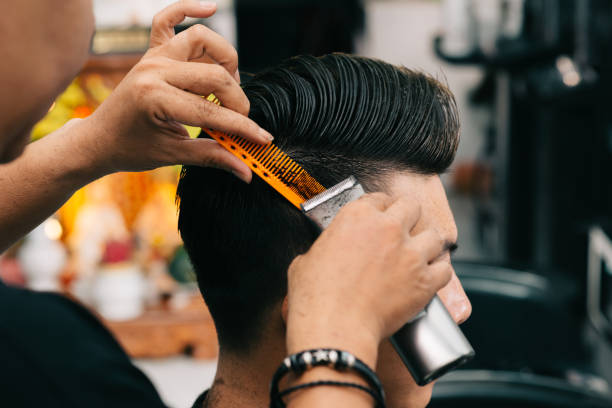 istock Man at hairdresser 866852466