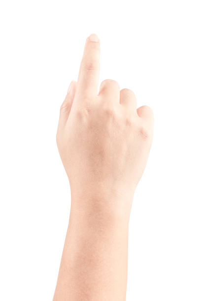 istock Close up Hand and arm  on white  background. 866858620