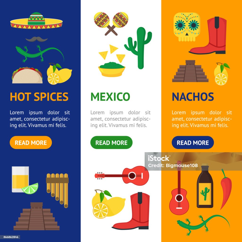 Vetores de Desenhos Animados Cultura Mexicana Cor Banner Vecrtical Set Vector e mais imagens de Folheto - Documento - iStock Vetores de Desenhos Animados Cultura Mexicana Cor Banner Vecrtical Set Vector e mais imagens de Folheto - Documento - iStock