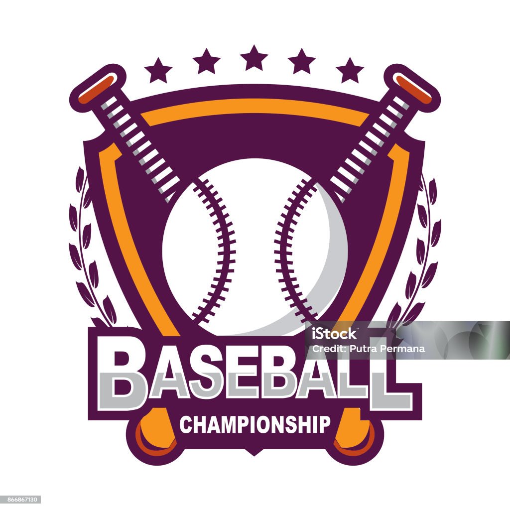 Generic Baseballl Design Baseball Design Template Stock Illustration - Download Image Now ...