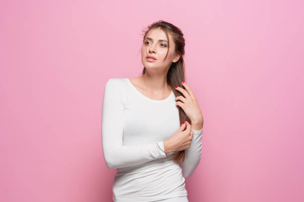 istock The young woman's portrait with thoughtful emotions 866867552