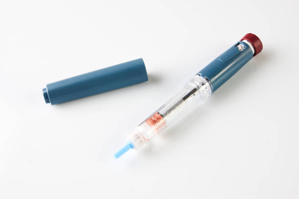 istock Insulin pen or insulin injector isolated on white 866876242