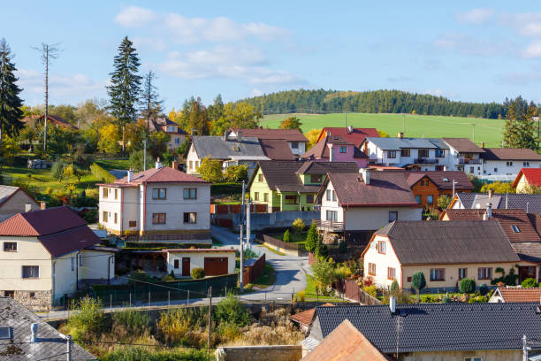 istock small village in autumn season 866879510