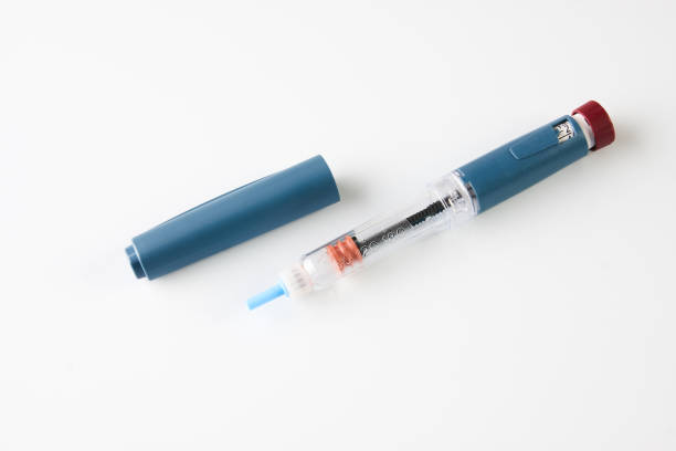 istock Insulin pen or insulin injector isolated on white 866882616