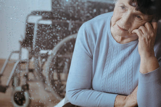 istock Senior woman missing family 866882648