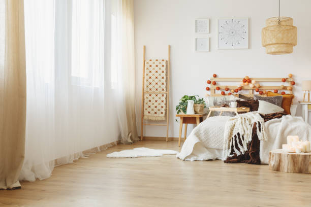 istock Interior of a spacious bedroom 866887370