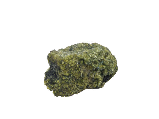 istock Asbestos is a green stone on a white background 866890842