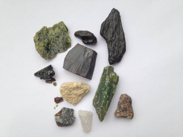 istock A set of different stones on a white background 866890930