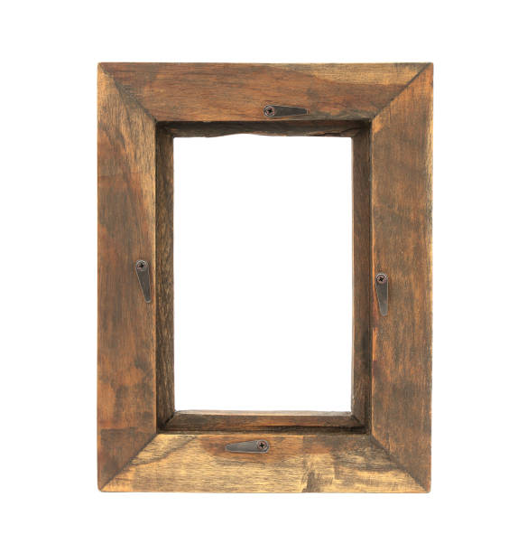 istock wooden picture frame isolated on white background 866905084