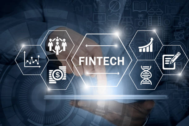 Fintech, the financial technology stock photo