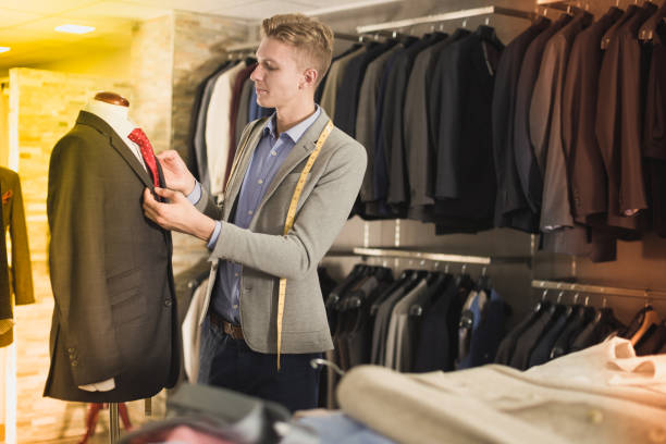 istock man seller measuring business style jacket 866908818