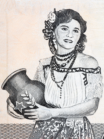 Women's day Paraguay portrait from Paraguayan money
