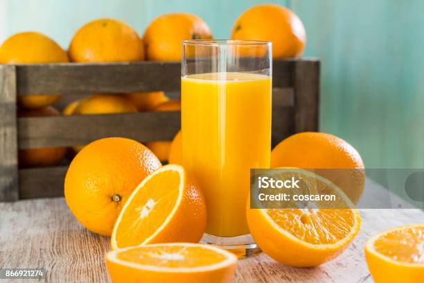Glass Of Orange Juice Stock Photo - Download Image Now - Juice - Drink, Orange - Fruit, Orange Color