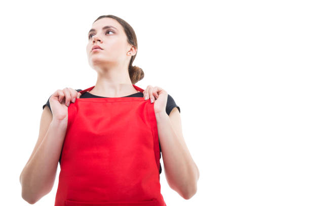 istock Low angle shot of female merchandiser or clerk 866922840