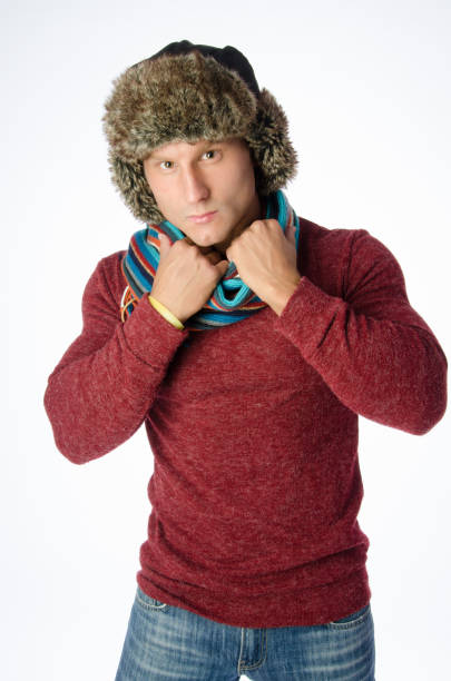 istock Attractive man and winter clothes. 866933364