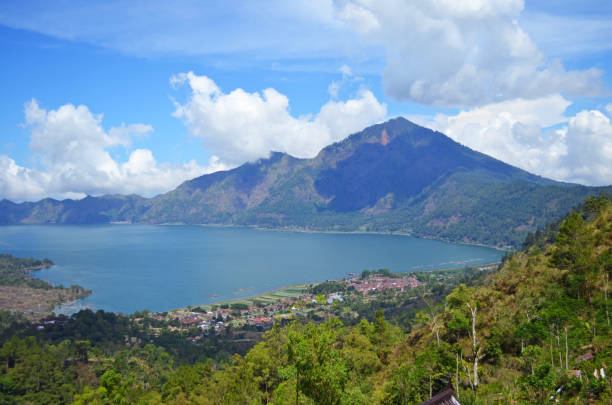 istock Mountains and volcano in the tropical rainforest. 866940584