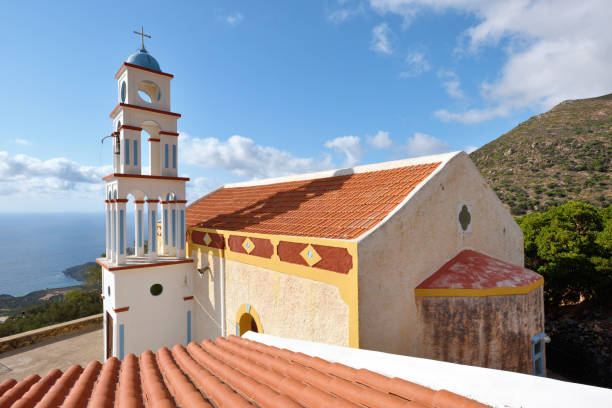 istock Greek church with belfry 866941802