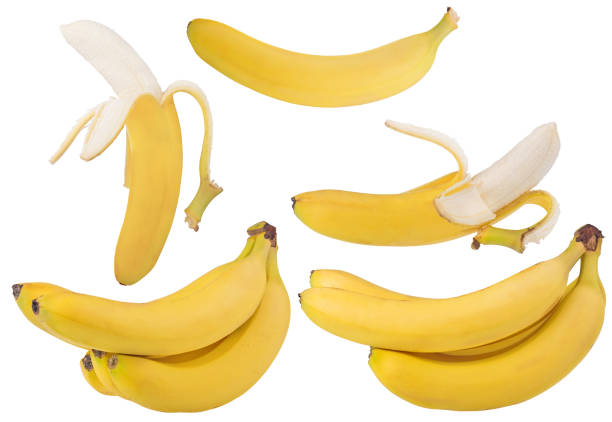 istock set of yellow bananas isolated on white 866944408