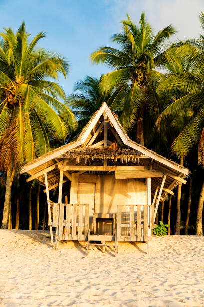 istock Beach hut on pristine tropical Philippine island 866944454