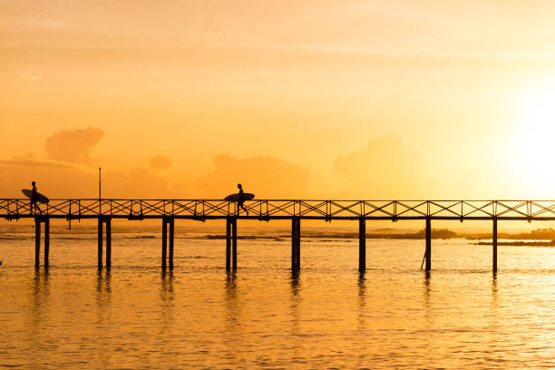 The famous Cloud 9 surf boardwalk, Philippines