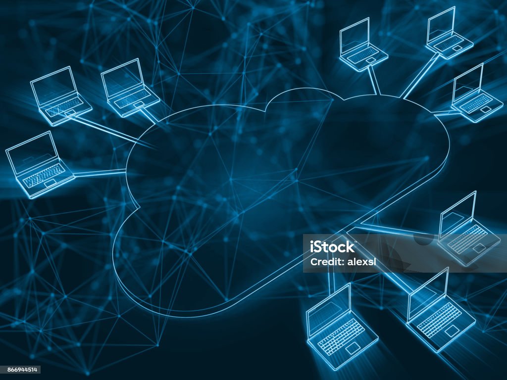 Cloud Computing Network Security Technology Stock Photo - Download ...