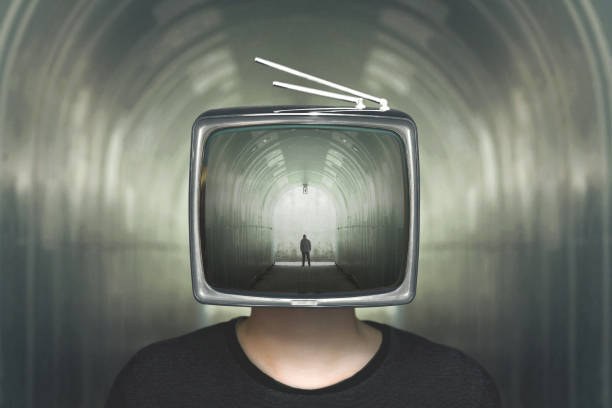 istock man in a tunnel television control 866945280