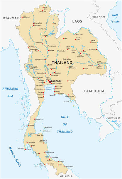 таиланд карта - thailand stock illustrations