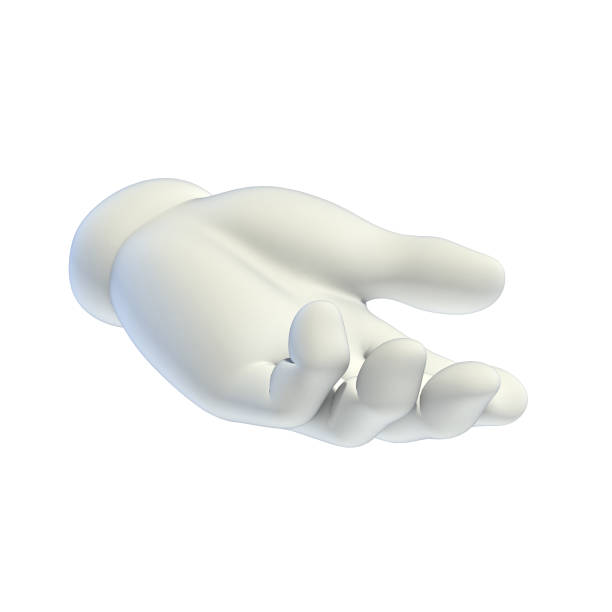 istock Cartoon hands set - taking or giving hand 3d rendering 866951424