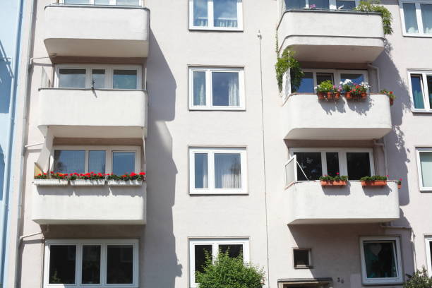 istock Modern residential buildings, terraced houses 866955008