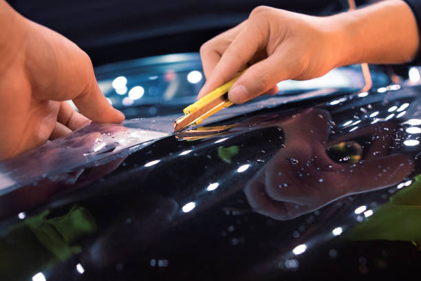 istock automobile pastes the membrane 866959296