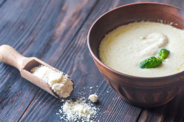 Bowl of alfredo - Italian pasta sauce