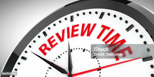 Clock Dial Review Time 2 Stock Photo - Download Image Now - Rating, Discussion, Examining