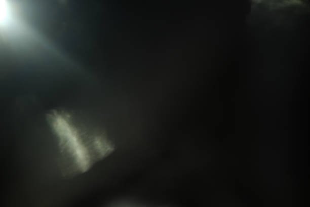 istock Real Lens Flare Shot on Black Background. 866970160