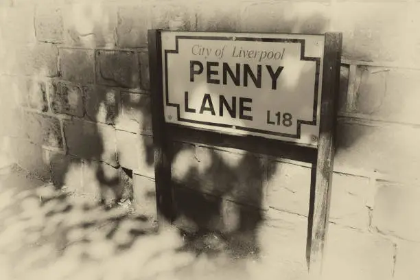 Photo of Penny Lane in Liverpool