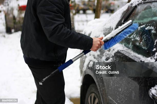 Snowy Winter Stock Photo - Download Image Now - Car, Driving, Snow