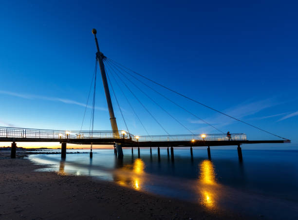 Landing pier with a view to the Baltic sea