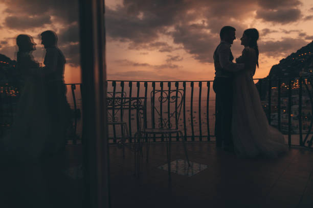 istock Married couple in a romantic place 866994746