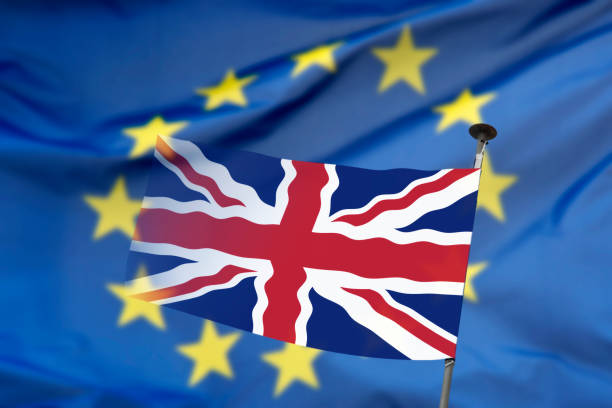 istock British and European flag 867003476