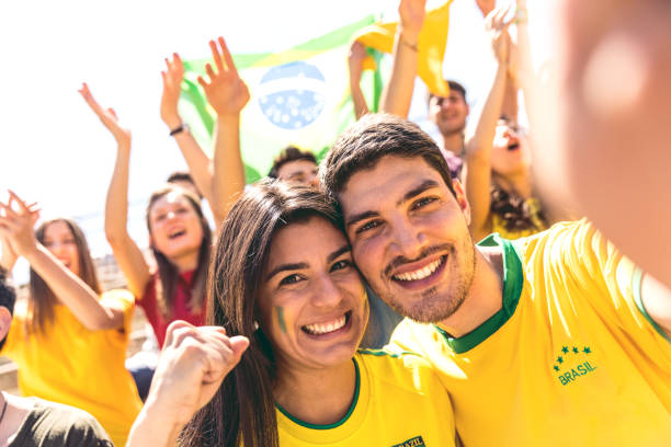 istock Brazilian fans at stadium supporting their team 867009864
