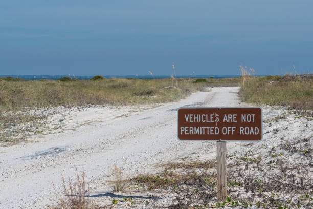 istock Reminder to Stay Off Sensitive Sand Dunes 867014488