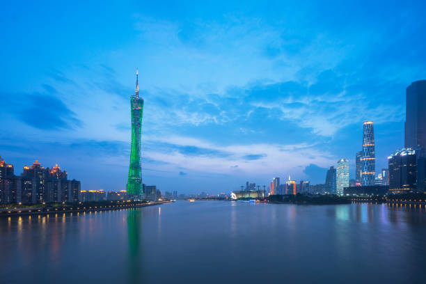 istock Guangzhou pearl river night urban scene 867034258